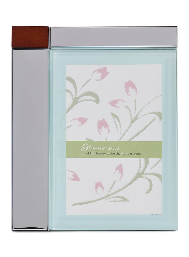 LINKAGE Chrome Plated Frame With Wood Accent Multicolour Standard Standard - Image 1