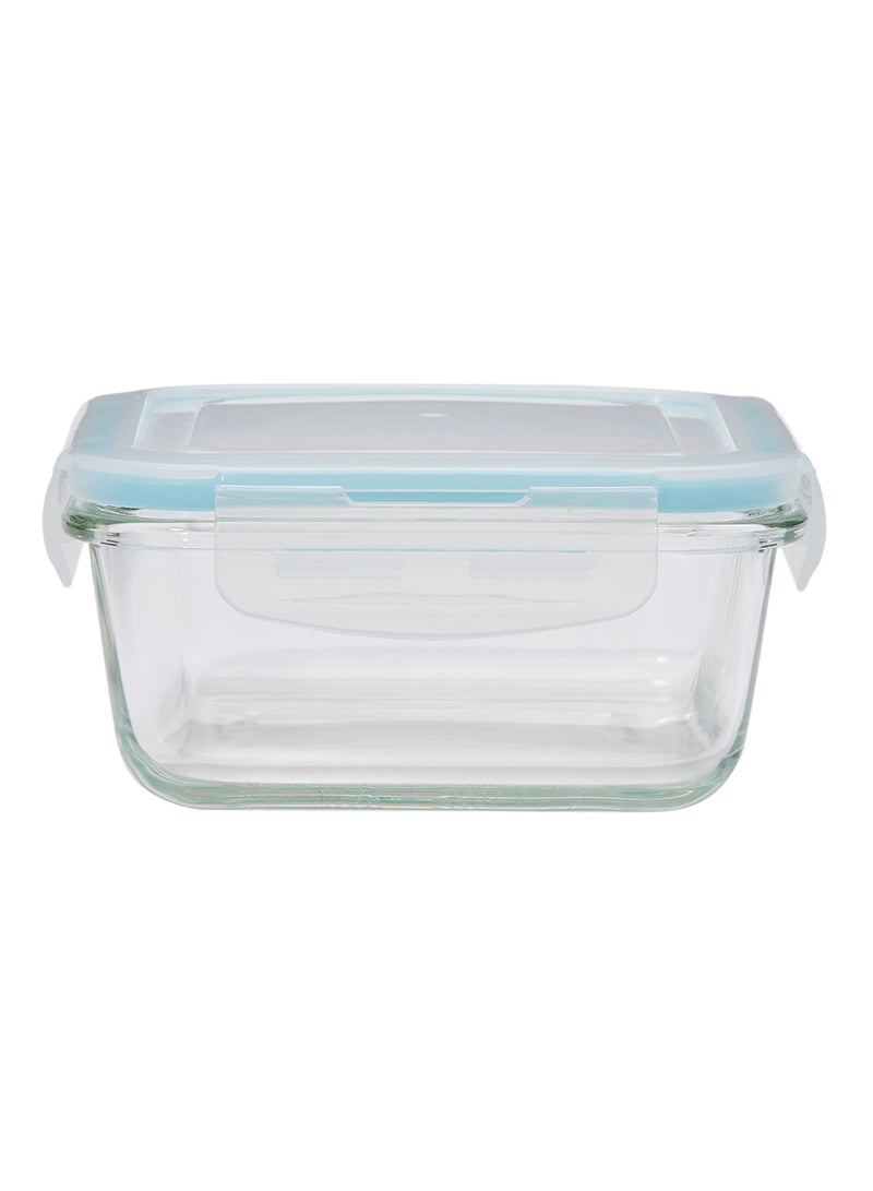 TALIONA Boro Pro Square Food Storage Container With Lid Blue/Clear 570ml - Image 1