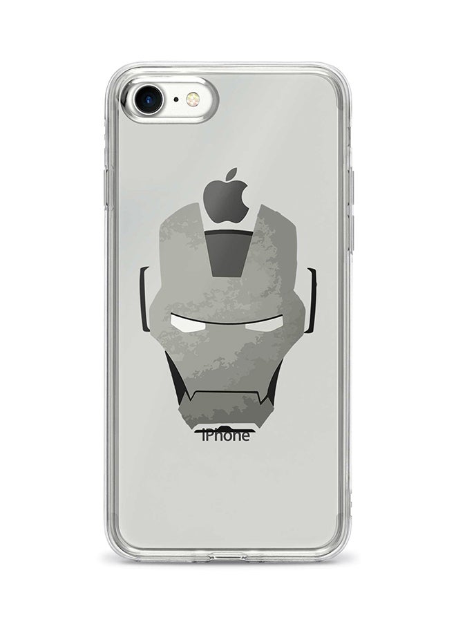 Stylizedd Flexible Case Cover For Apple Iphone 7 Stoned Iron Man