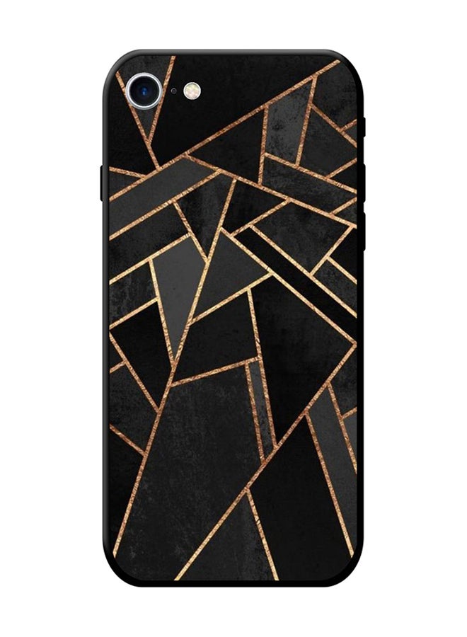 SYN Protective Case Cover For Apple iPhone 8 Black/Gold