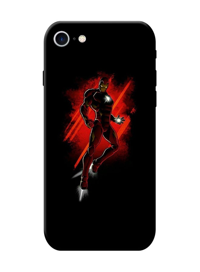 إس واي إن غطاء حماية واق لهاتف أبل آيفون 8 أسود/أحمر