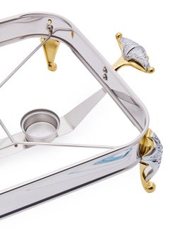 REGENT Efficient Dual Oblong Food Warmer Silver/Gold 3Liters  - Image 3