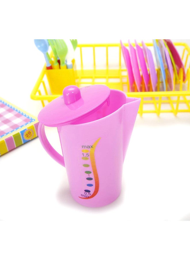 PowerTRC Kids Wash And Dry Kitchen Dishes With Tea Play Set  - Image 4