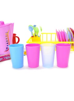 PowerTRC Kids Wash And Dry Kitchen Dishes With Tea Play Set  - Image 5
