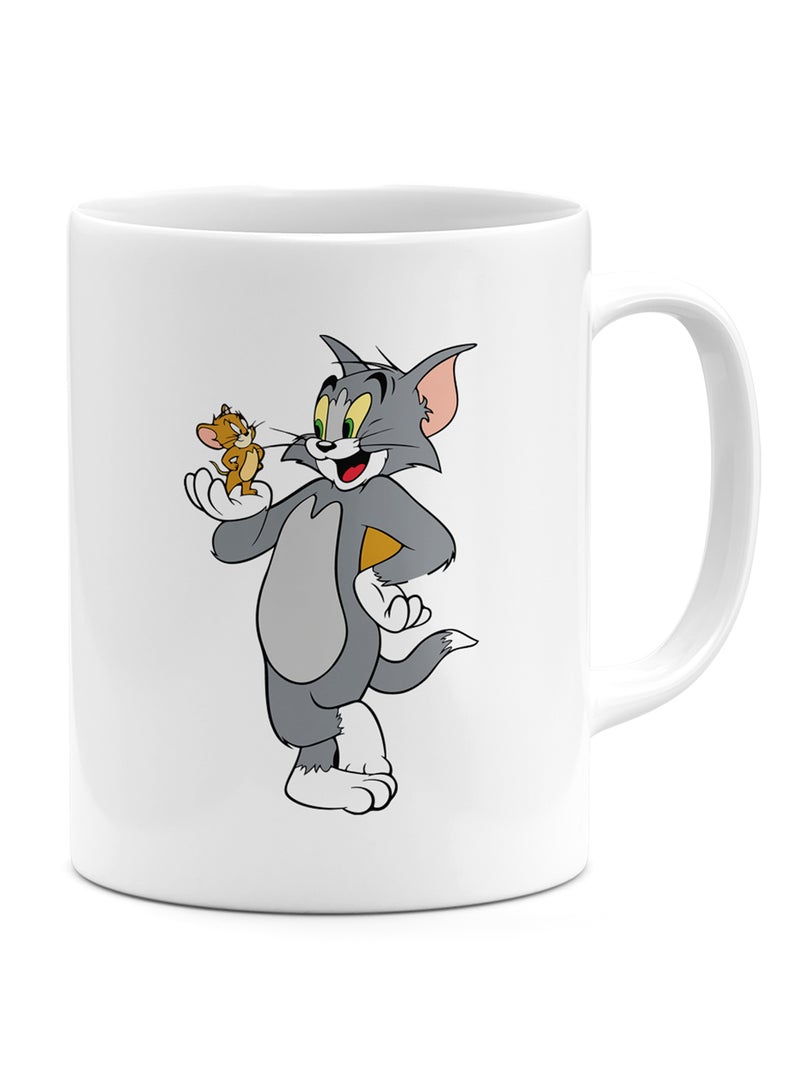 LOUD UNIVERSE Ceramic Coffee Mug Tom And Jerry Are Friends 