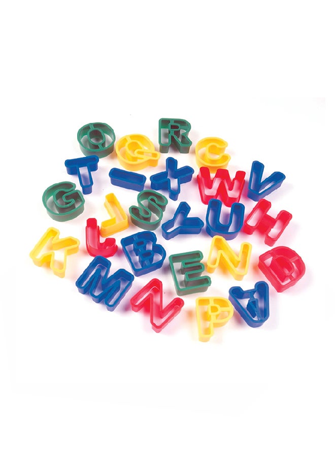 شينيل كرافت قاطعات الصلصات بأشكال الحروف الكبيرة من كرياتفتي ستريت من 26 قطعة