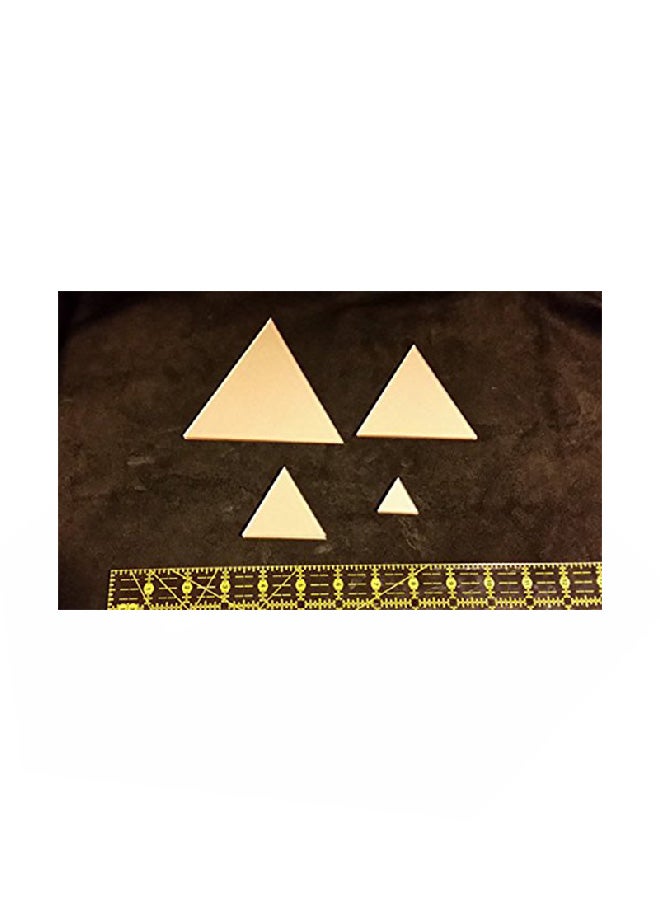 LaserThing 8-Piece Itajime Shibori Triangle Templates Set - Image 1