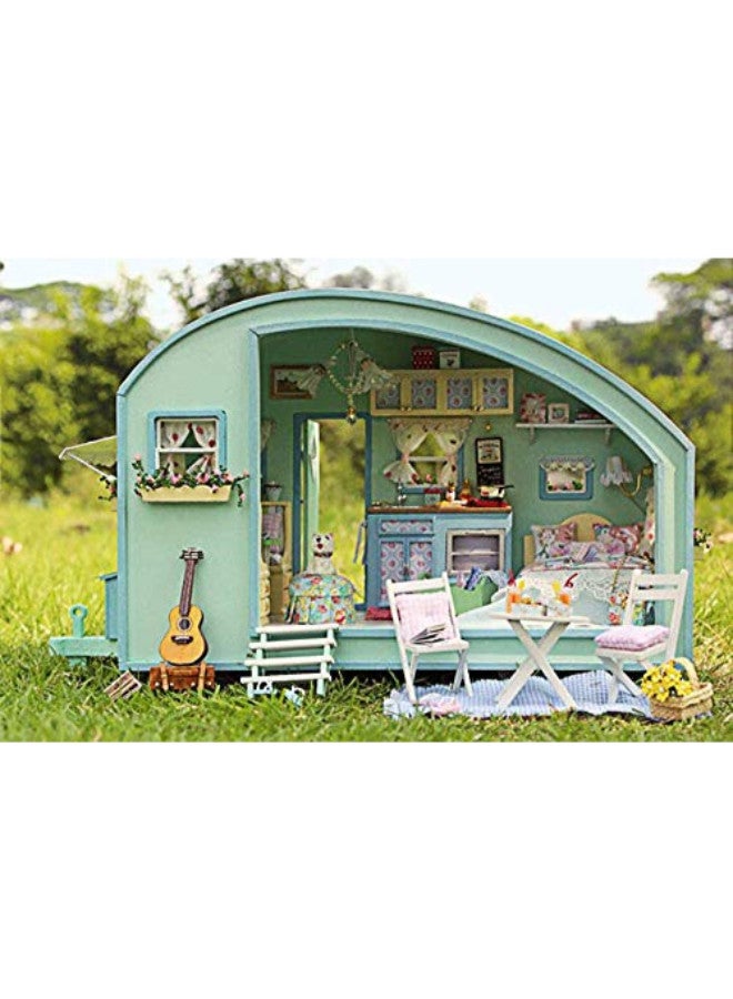 Rylai Time Travel 3D Puzzles Wooden Handmade Dollhouse Miniature DIY Kit - Image 3