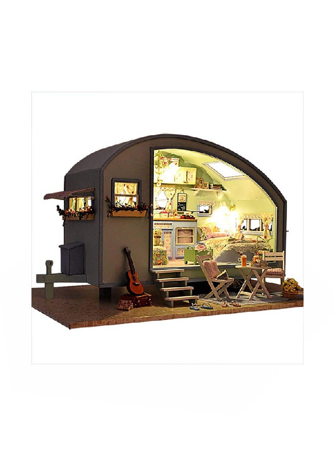 Rylai Time Travel 3D Puzzles Wooden Handmade Dollhouse Miniature DIY Kit - Image 2