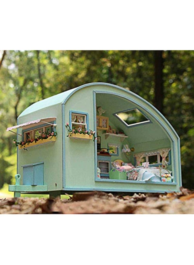 Rylai Time Travel 3D Puzzles Wooden Handmade Dollhouse Miniature DIY Kit - Image 4
