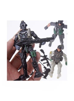 HAPTIME 6-Piece Army Soldiers With Weapon Action Figure 4 inch  - Image 2