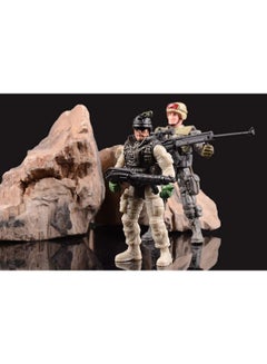 HAPTIME 6-Piece Army Soldiers With Weapon Action Figure 4 inch  - Image 5