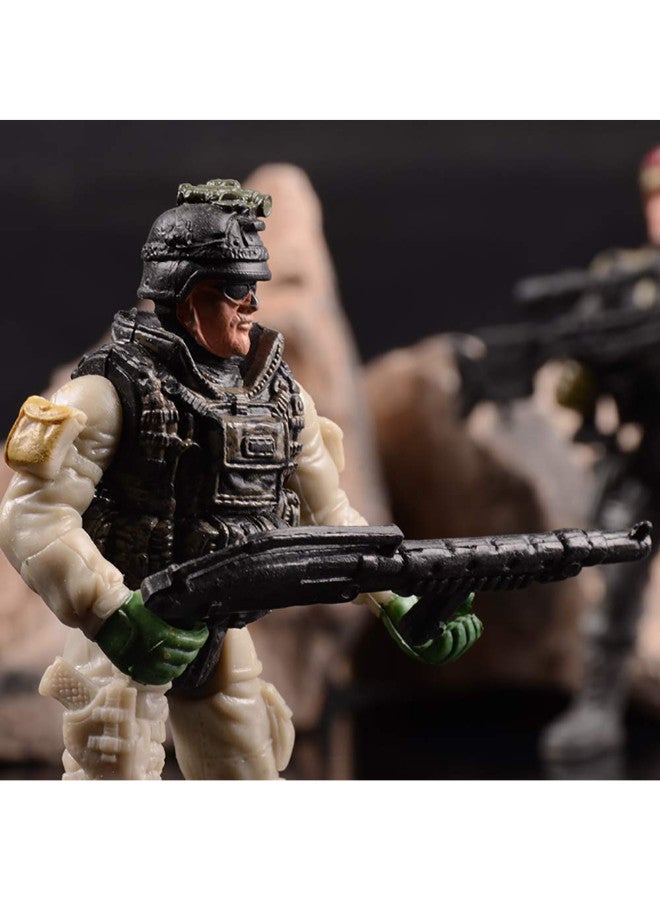 HAPTIME - 6-Piece Army Soldiers With Weapon Action Figure 4 inch - Image 1