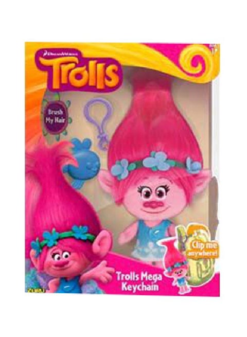 Plastic Trolls Mega Poppy Keychain