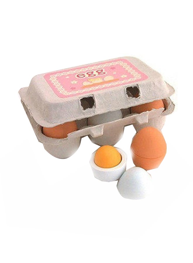 Wooden Eggs In Carton Pretend Play Set - v1553182492/N22001056A_1