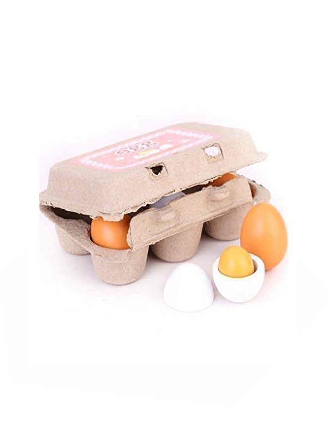 Wooden Eggs In Carton Pretend Play Set - v1553182492/N22001056A_2