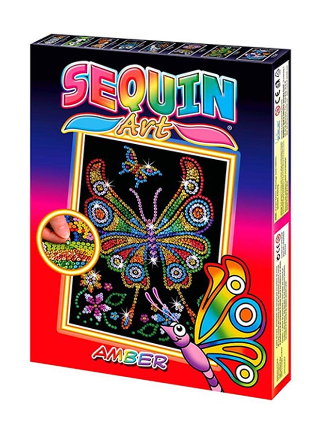 Sequin Art Butterfly Themed Sparkling Art Kit - Image 1