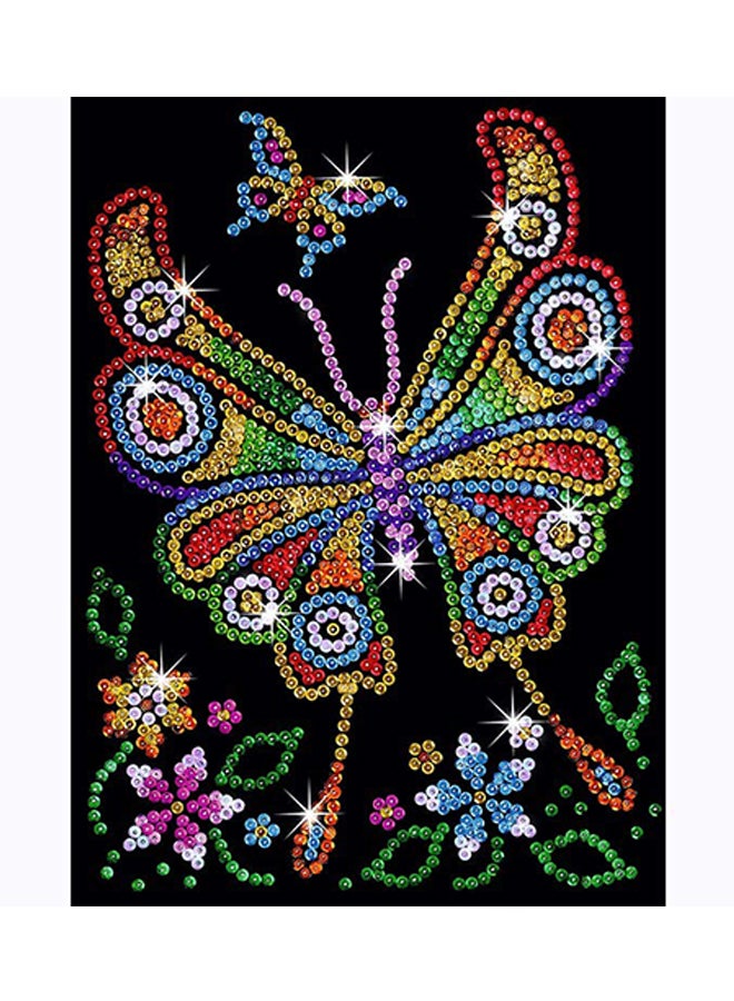 Sequin Art Butterfly Themed Sparkling Art Kit - Image 2