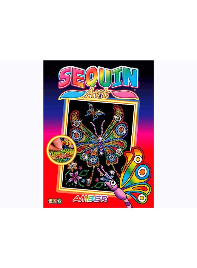 Sequin Art Butterfly Themed Sparkling Art Kit - Image 3