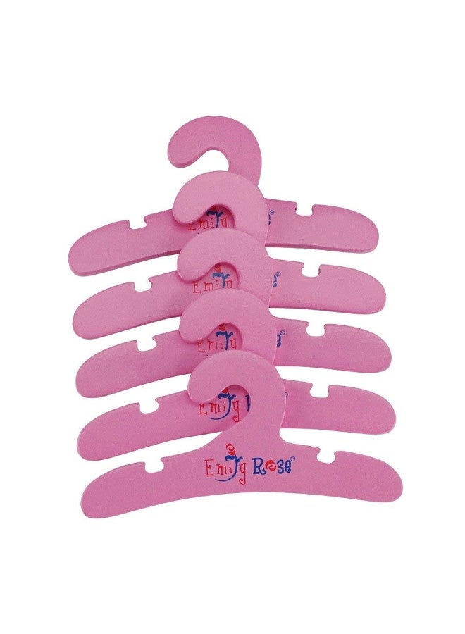 Emily Rose Doll Clothes - Armoire Closet Star Detail With 5 Doll Clothes Hanger - Image 1