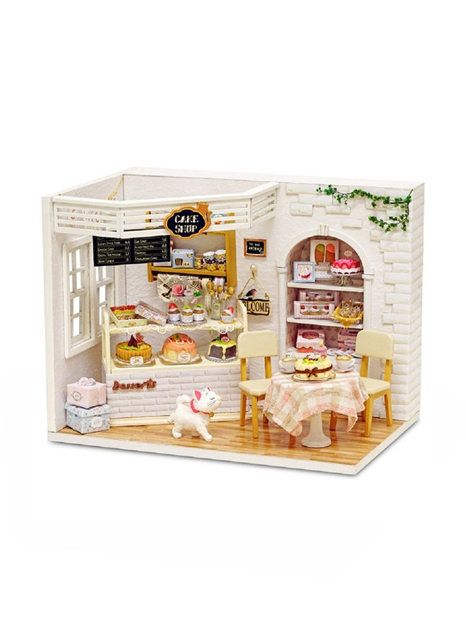 Flever Diary Of Cake Dollhouse Miniature Diy House Kit Creative Room - Image 1