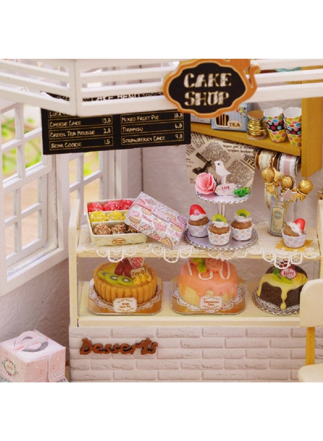 Flever Diary Of Cake Dollhouse Miniature Diy House Kit Creative Room - Image 3