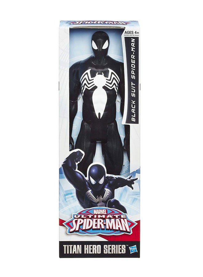 Spider-Man - Marvel Ultimate Titan Hero Series Black Suit Spider Man Figure 12 Inch - Image 1