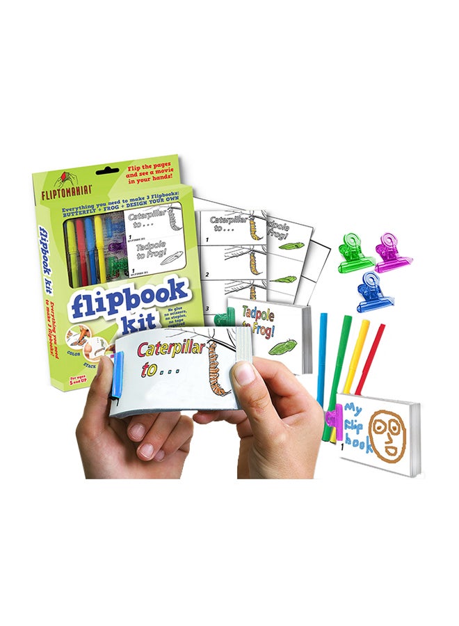 فليبتومانيا مجموعة كتاب قلاب للرسوم المتحركة بتصميم فراشة وضفدع - Image 2