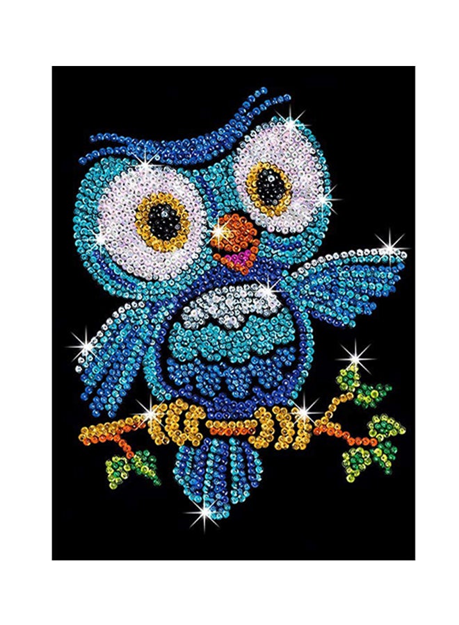 Sequin Art Owl Themed Sparkling Art Kit - Image 2