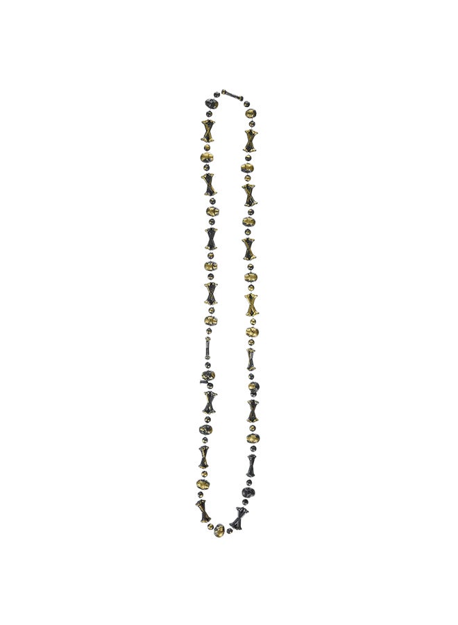 U.S. Toy 12-Piece Skull And Bone Bead Necklace Set 