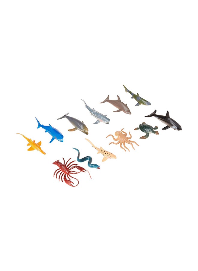 U.S. Toy 12-Piece Ocean Sea Animals Action Figure - Image 1