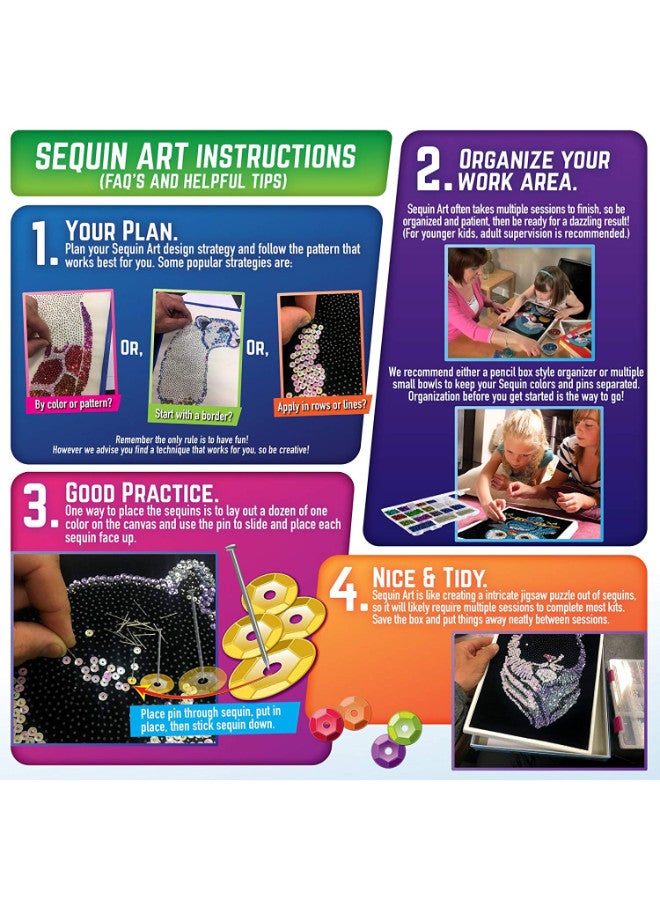 Sequin Art Owl Themed Sparkling Art Kit - Image 5
