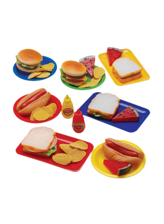 Constructive Playthings Lunch Time Favorites Pretend Food Set  - Image 1