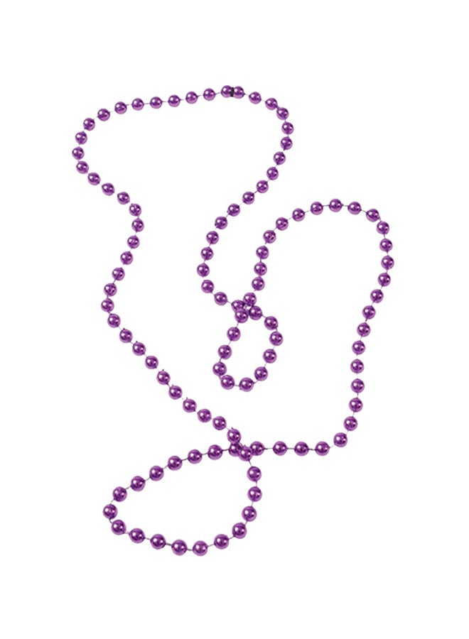 U.S. Toy 12-Piece Metallic Bead Necklace