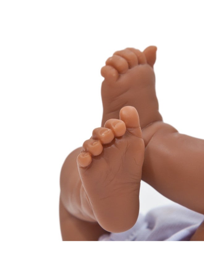 JC TOYS Mini La Newborn African American Doll  - Image 4