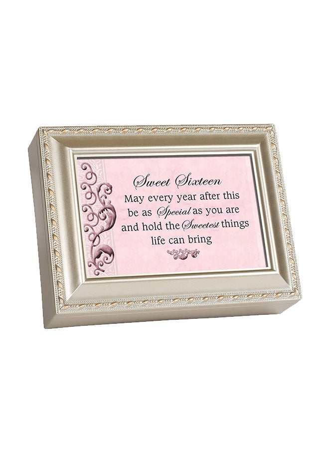 كوتيدج جاردن صندوق موسيقى تقليدي لعيد الميلاد السادس عشر بلون شامبين - Image 1