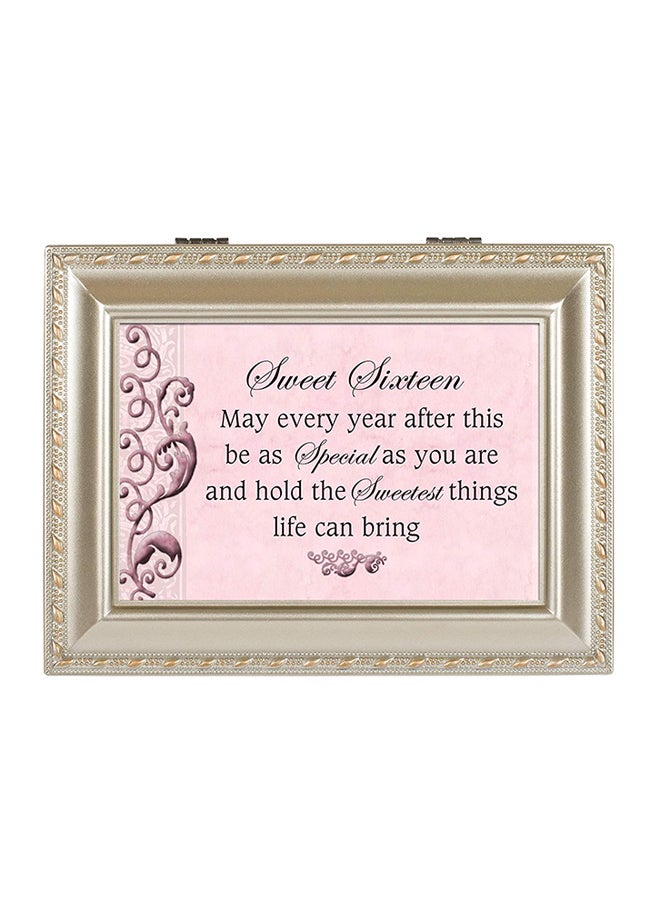 كوتيدج جاردن صندوق موسيقى تقليدي لعيد الميلاد السادس عشر بلون شامبين - Image 2