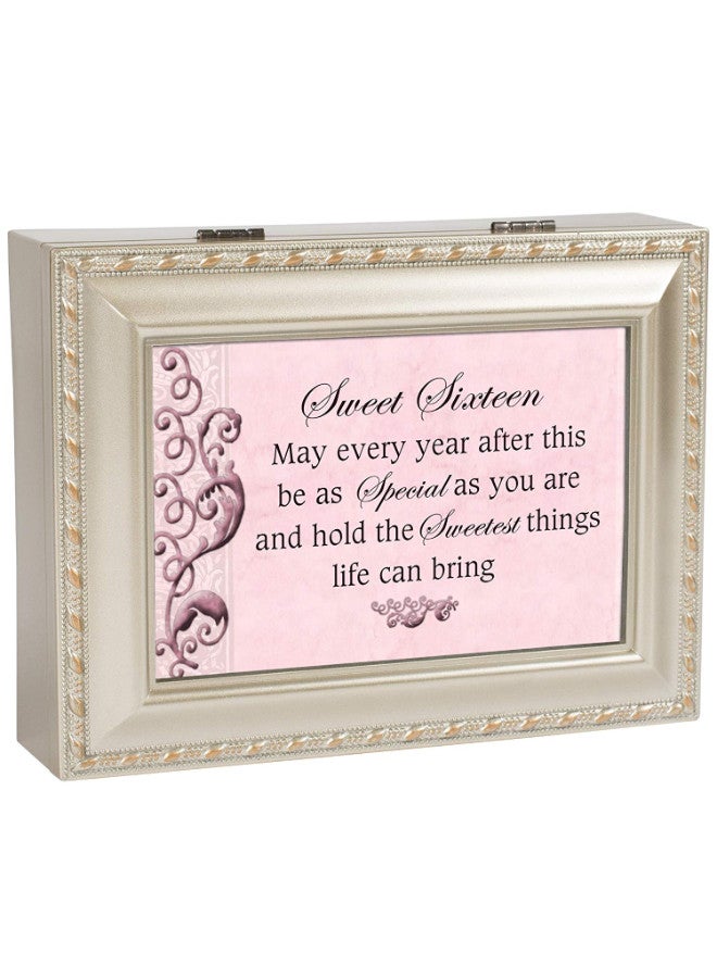 كوتيدج جاردن صندوق موسيقى تقليدي لعيد الميلاد السادس عشر بلون شامبين - Image 3