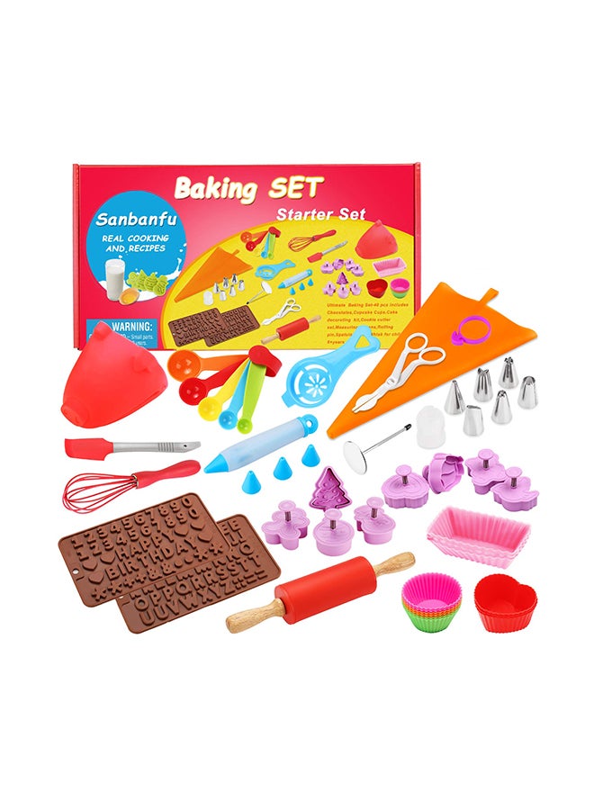 40-Piece Kids Cooking Baking Set - v1553185983/N22004302A_1