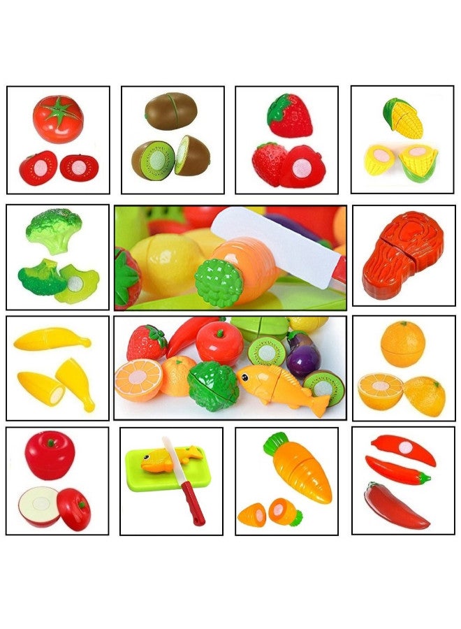 FUNERICA Cutting Toy Food Playset For Kids - Image 5