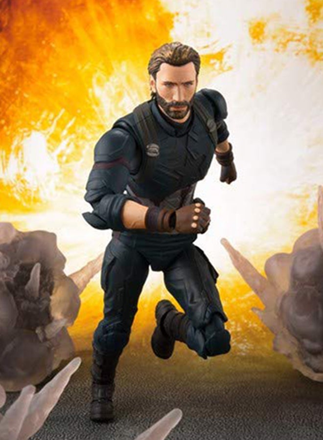 Tamashii Nations - S.H. Figuarts Captain America Action Figure 6.1-Inch - Image 1