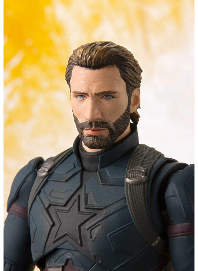 Tamashii Nations - S.H. Figuarts Captain America Action Figure 6.1-Inch - Image 1