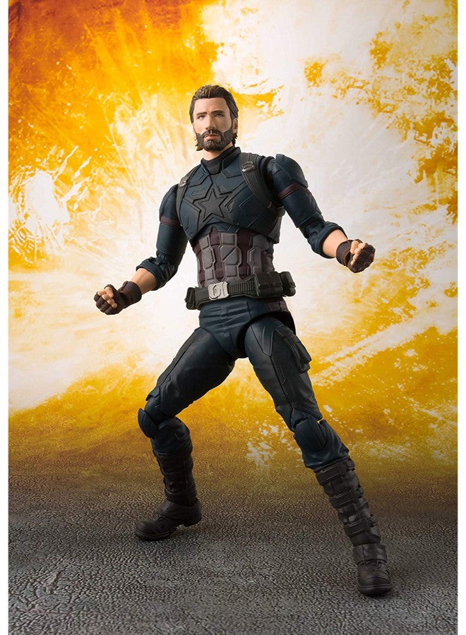Tamashii Nations - S.H. Figuarts Captain America Action Figure 6.1-Inch - Image 1