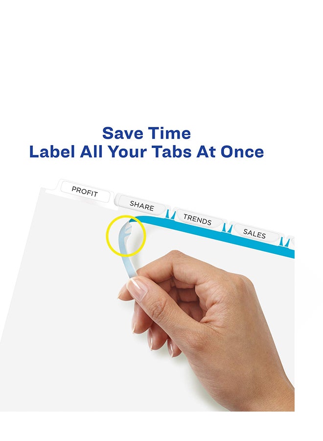 AVERY Pack Of 25 Binder Divider White  - Image 2