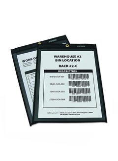 C-Line Pack Of 25 Shop Ticket Holder Clear/Black  - Image 2