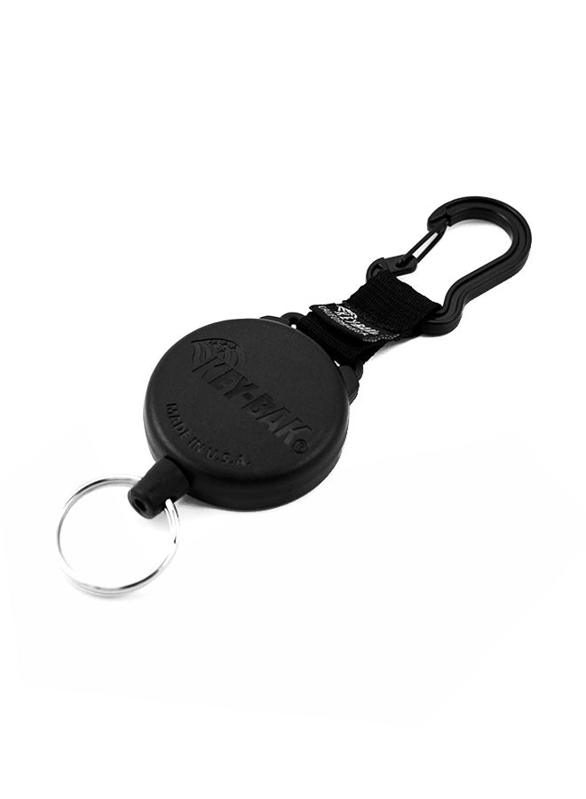Retractable Key Holder Black/Red