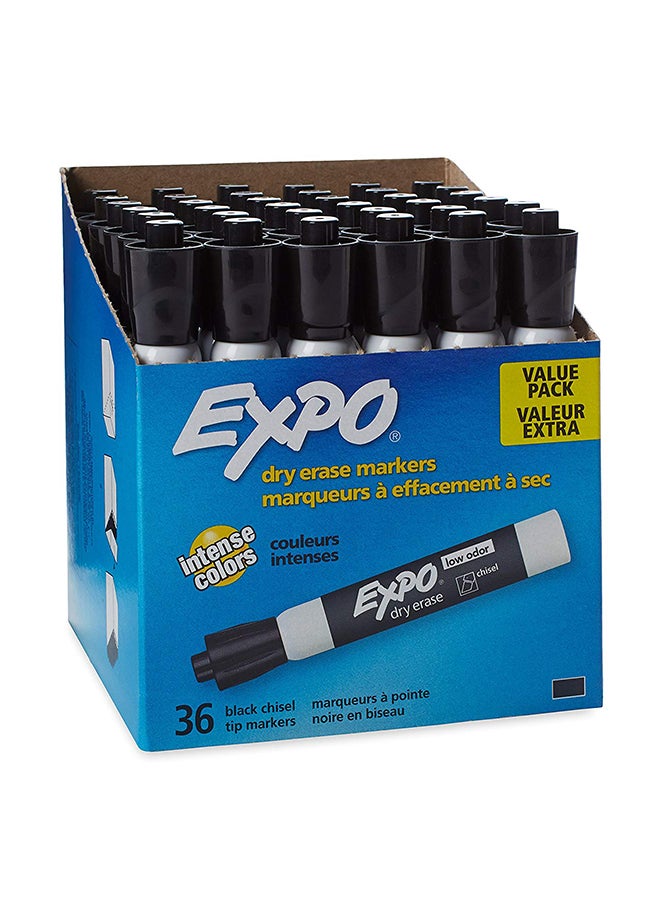 Expo 36-Piece Dry Erase Marker Black - Image 1