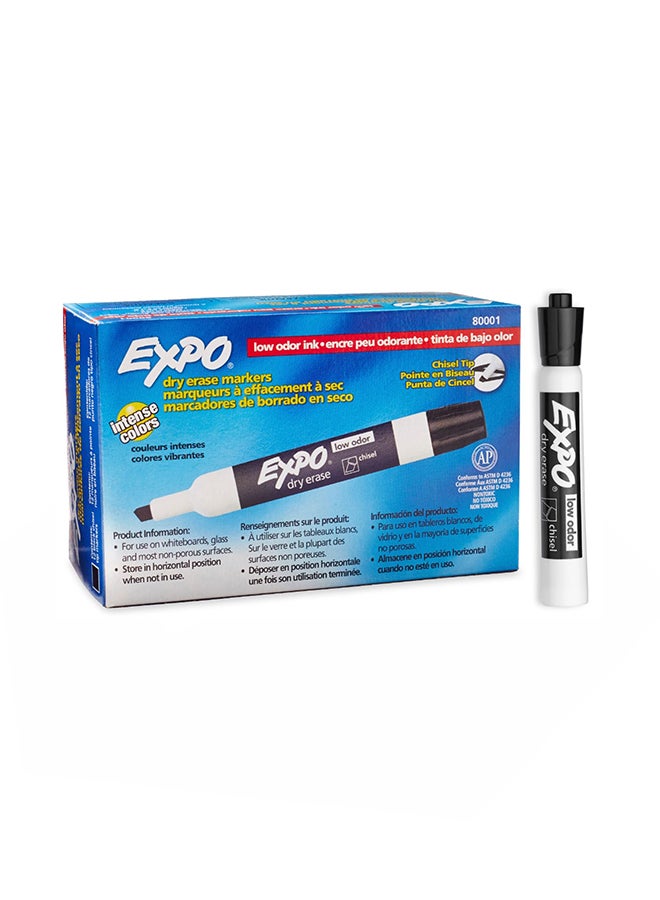 Expo Pack Of 6 Dry Erase Marker Black  - Image 1