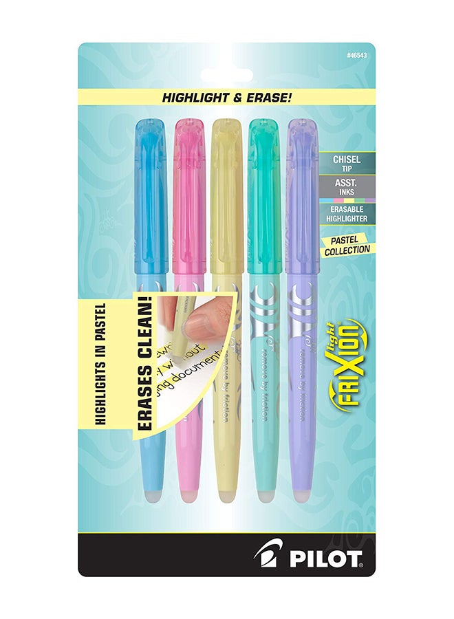 PILOT Pack Of 5 Erasable Highlighter Yellow/ Pink/ Green/ Purple/ Blue - Image 2