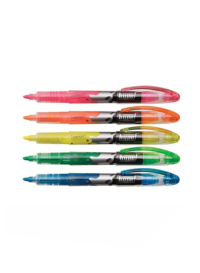 Staples - Pack Of 5 Highlighter Multicolour - Image 1